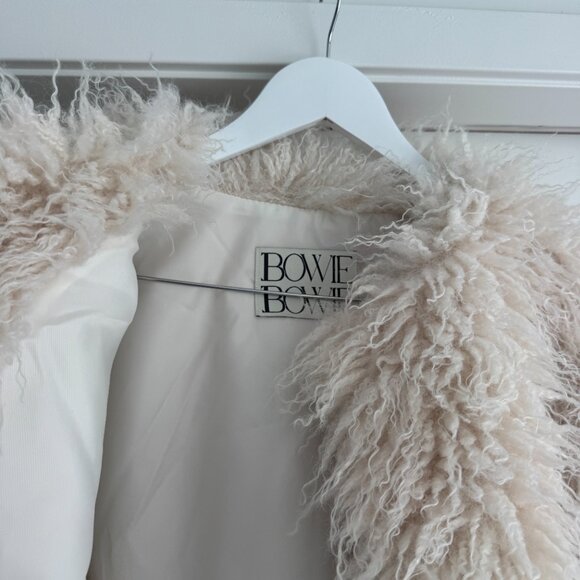 Bowie Bowie - Cream Fur Coat - Picture 2 of 4